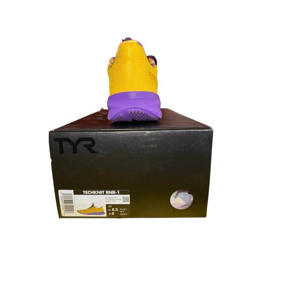 Just in 💫| TYR Techknit RNR - 1 Running Shoe Yellow/Purple M 6.5 W 8 - Picture 2 of 4